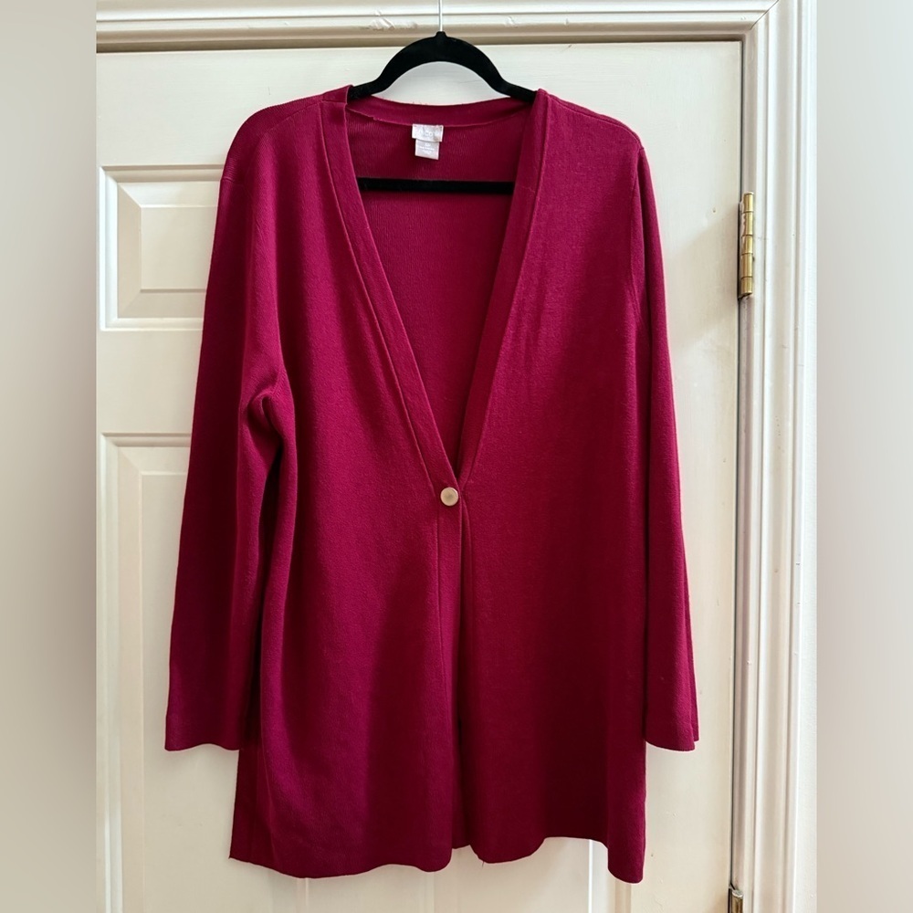 Chico's Santana Long Line Cardigan